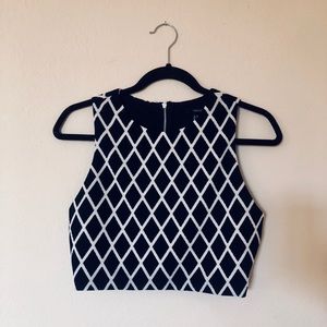 Women’s Navy Blue Crop Top